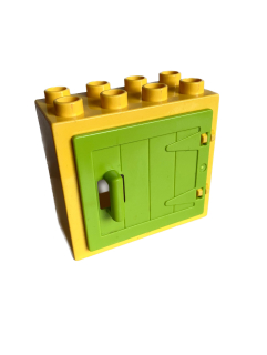 Lego Duplo okno/dvířka žlutozelená